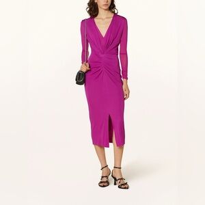 NEW DIANE VON FURSTENBERG Hades Dress In Purple Wine Size Small NWT